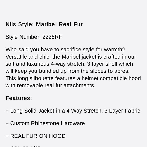 NILS ski jacket real fur hood - Picture 10 of 10